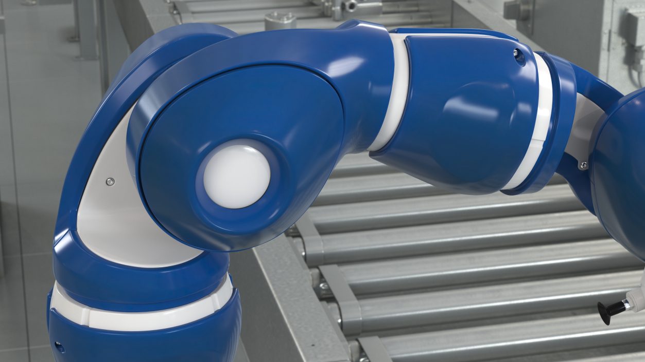 Compact Collaborative Robot Rigged 3D model