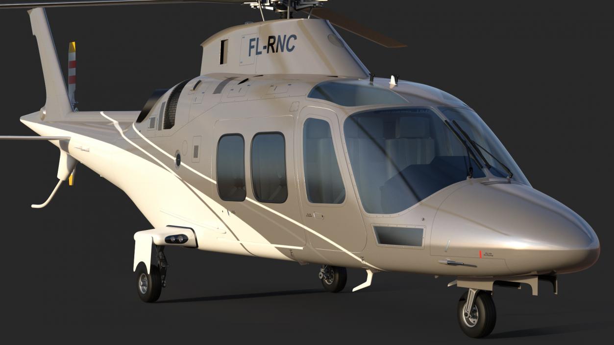 3D Agusta AW109S Grand Rigged