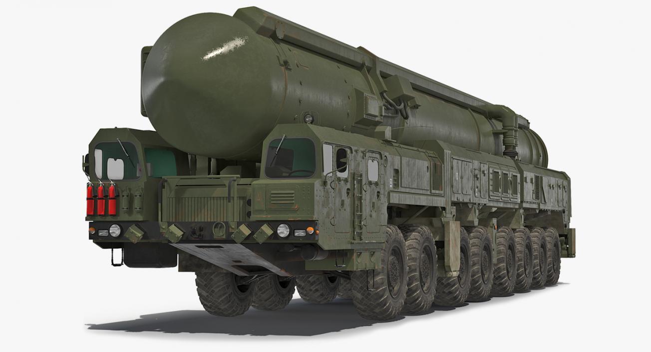 RT-2PM Topol Mobile Intercontinental Ballistic Missile 3D model