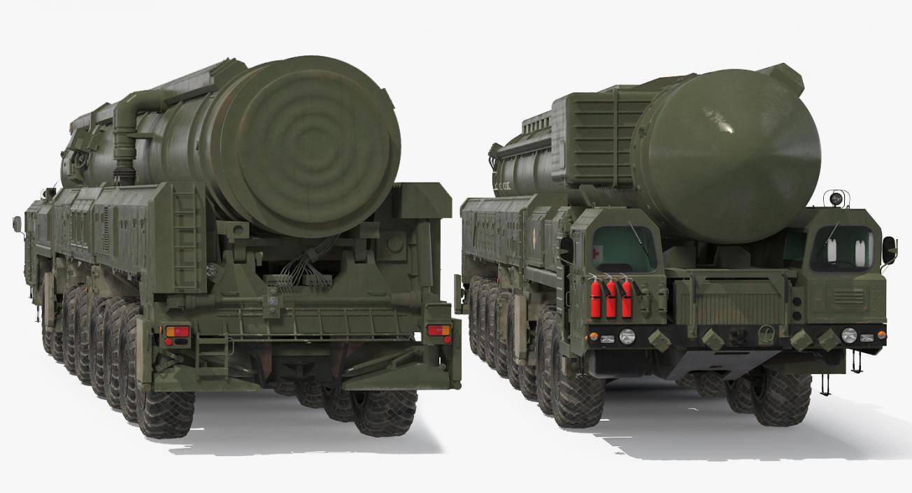 RT-2PM Topol Mobile Intercontinental Ballistic Missile 3D model