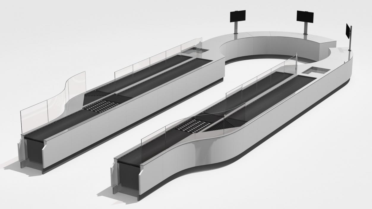 Airport Security Lanes 3D