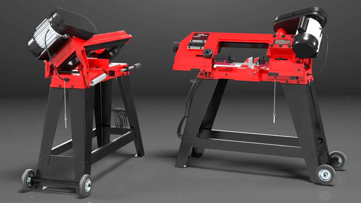 3D Metal Cutting Band Saw with Stand model