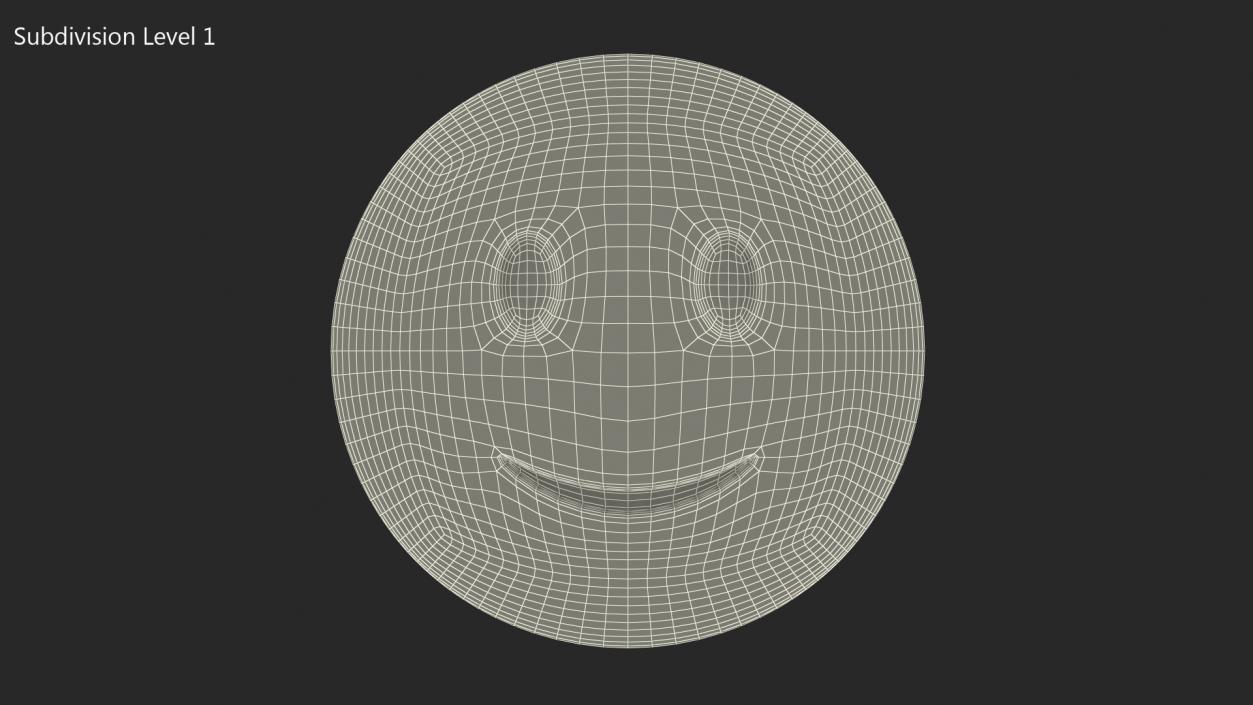 Slightly Smiling Emoji 3D