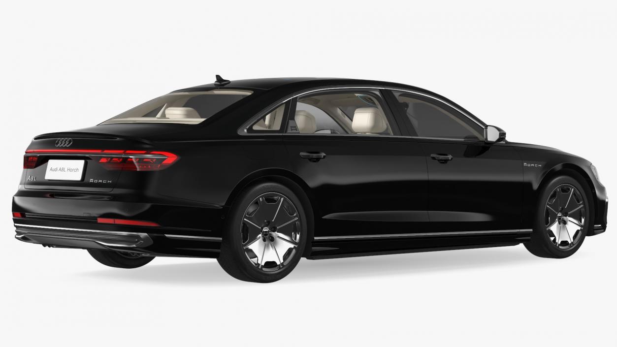 3D Luxury Sedan Horch Audi A8L Simple Interior model