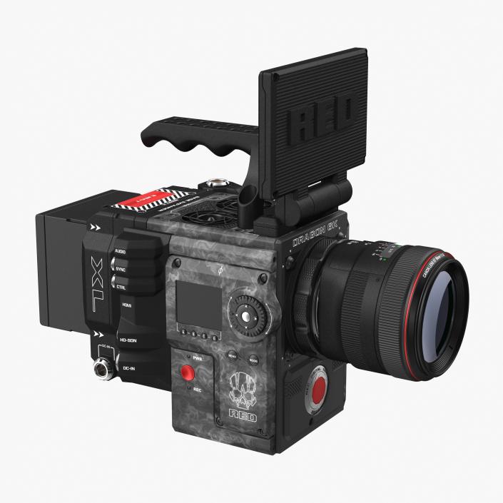 3D Movie Camera Red Weapon Dragon 6k model