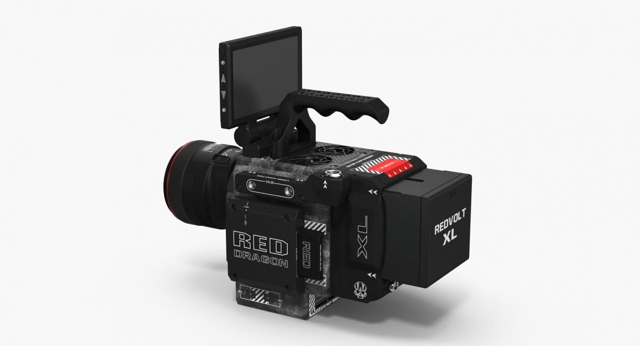 3D Movie Camera Red Weapon Dragon 6k model