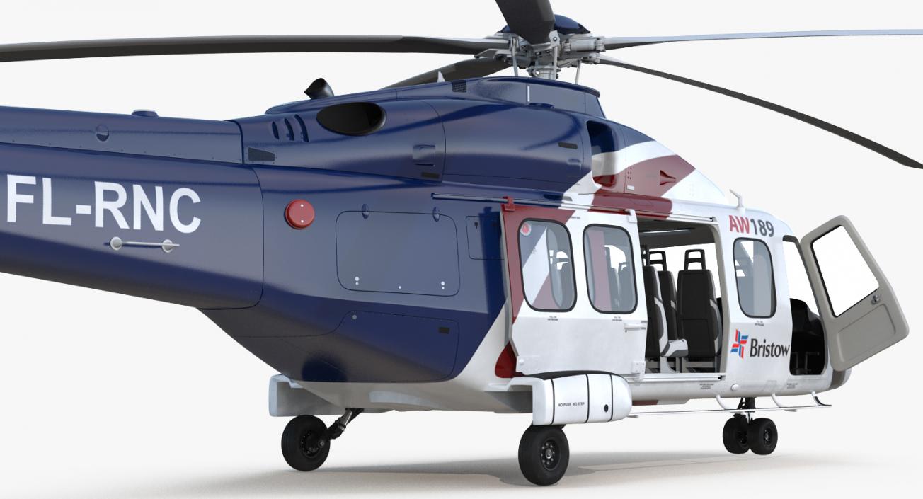 Corporate Transport Helicopter Agusta Westland AW189 3D