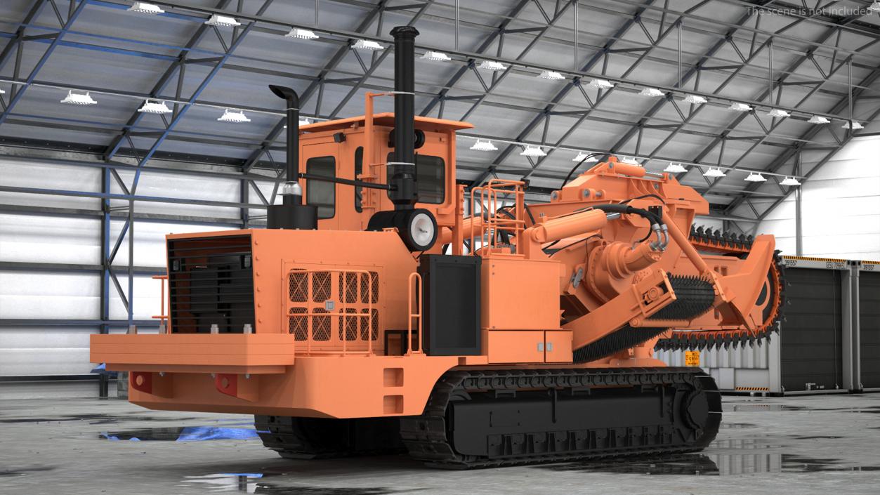 3D Trencher Chainsaw Machine Orange New