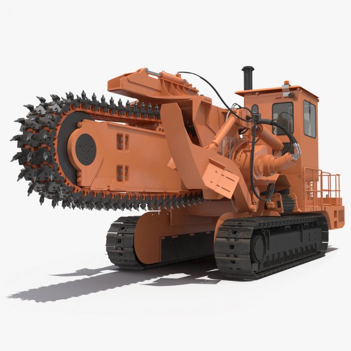 3D Trencher Chainsaw Machine Orange New