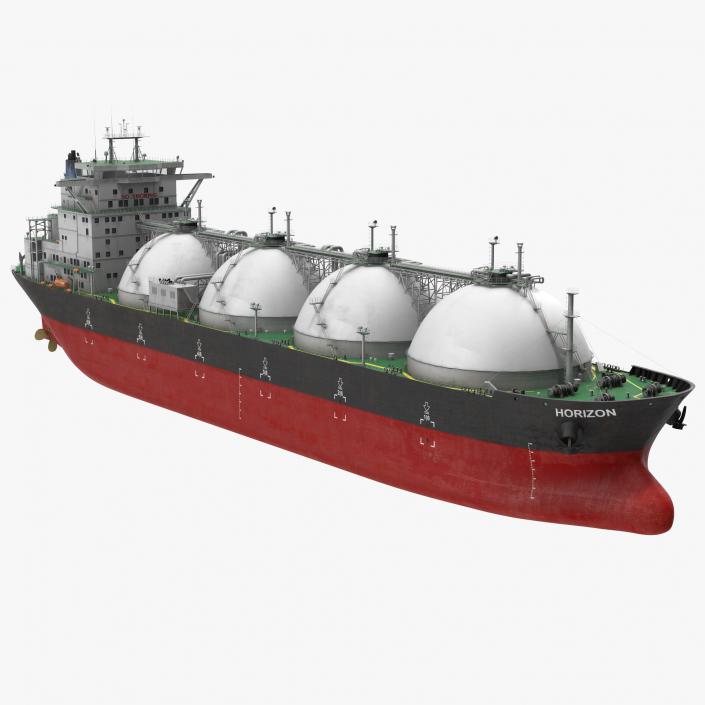 3D Gas Carrier Ship