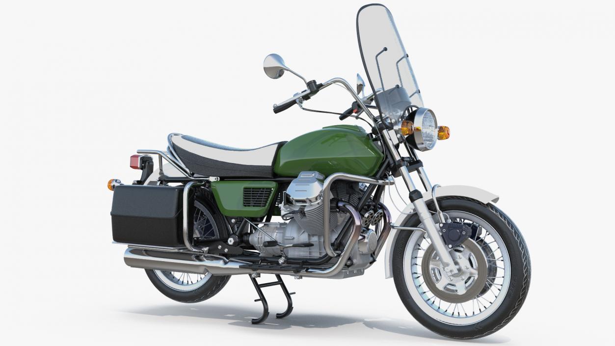 Classic Motorbike Rigged 3D model