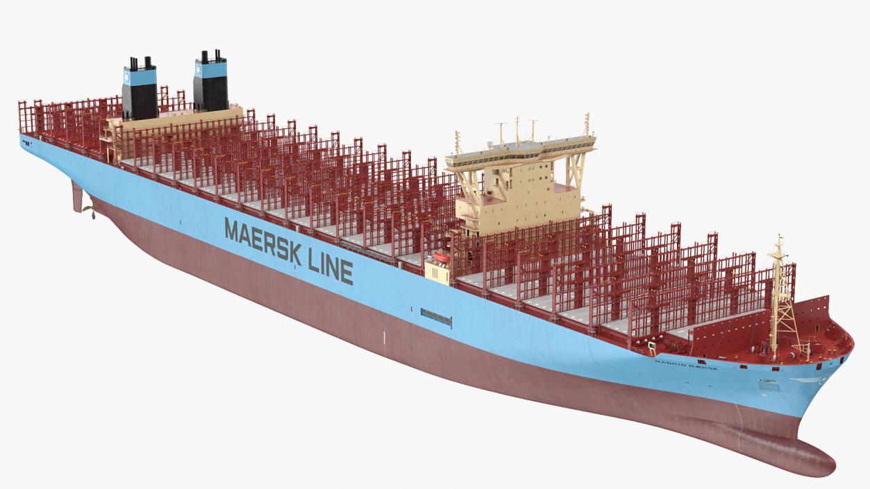 Maersk Madrid Container Ship Empty 3D model