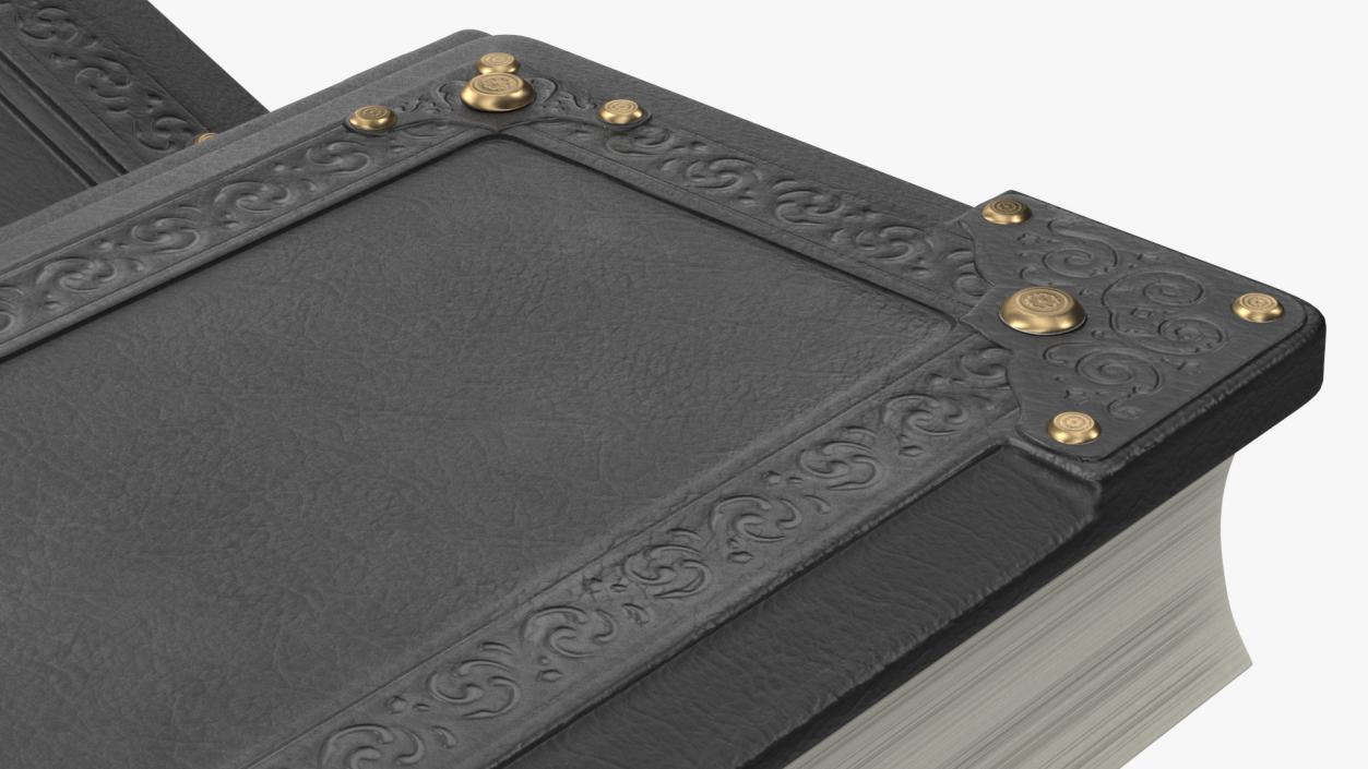 3D model Vintage Ornate Book Black