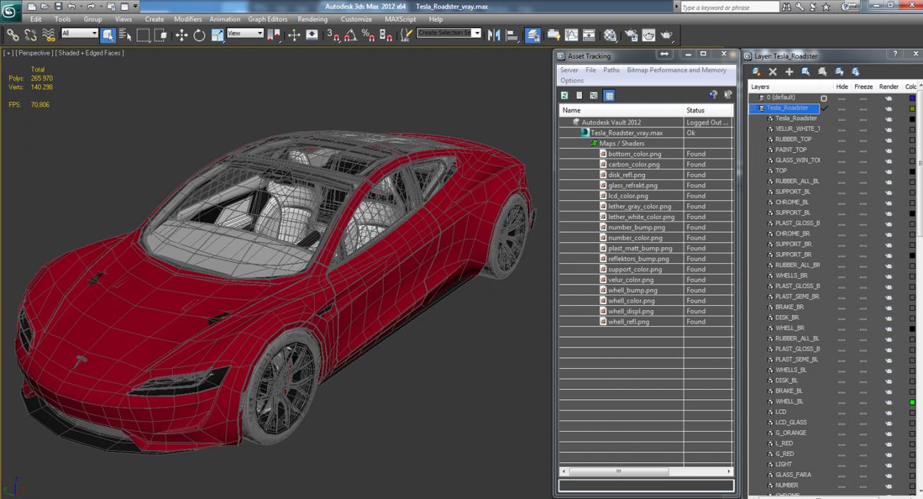 Tesla Roadster 3D model