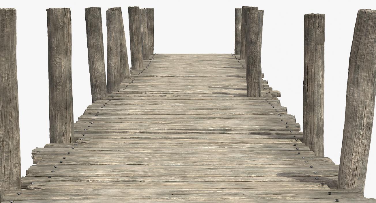3D model Old Wooden Pier