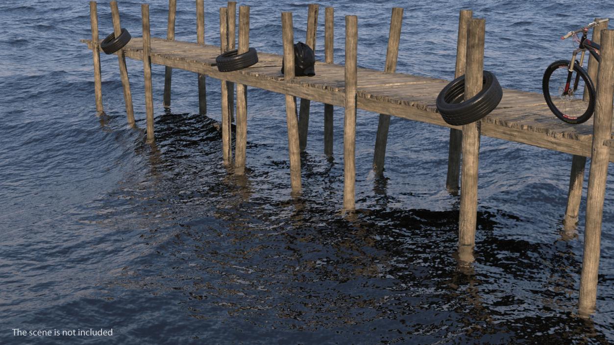 3D model Old Wooden Pier