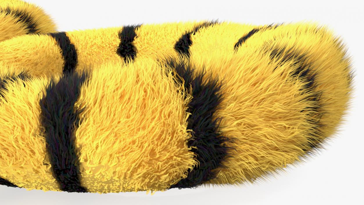 3D model Fuzzy Tiger Handcuffs Fur