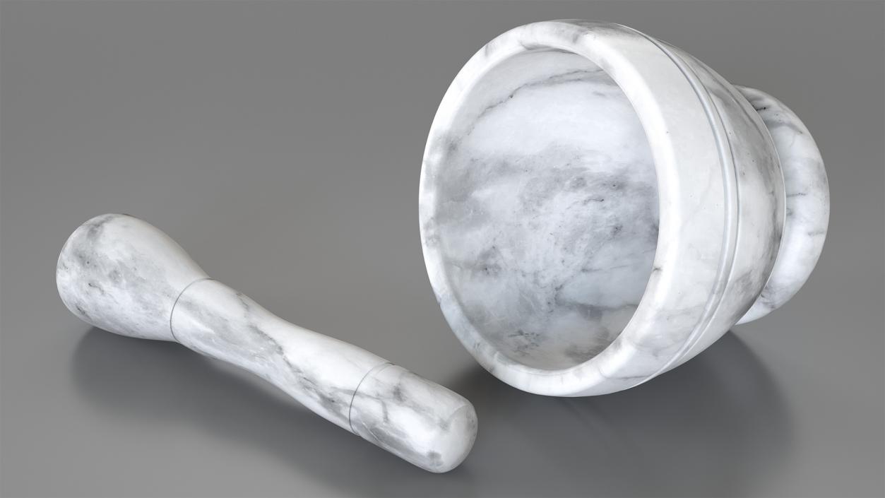 Marble Mortar and Pestle 3D model