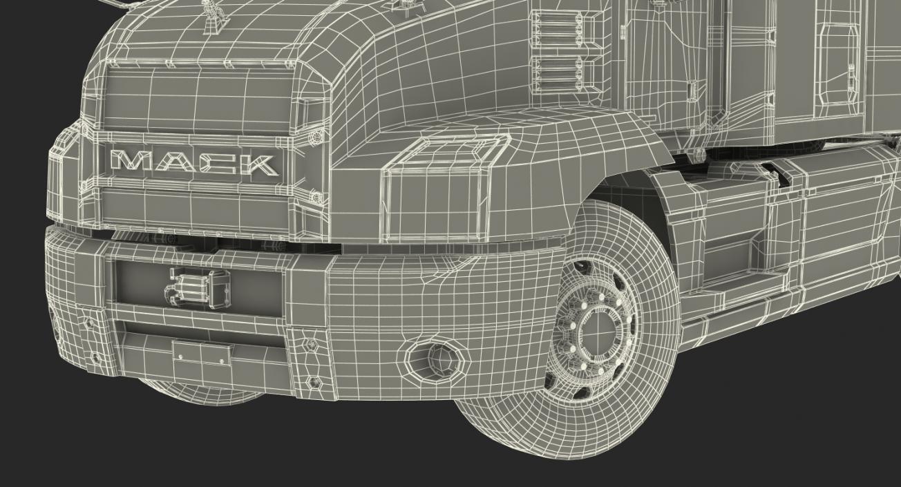 Mack Anthem Truck 2018 Rigged 3D model