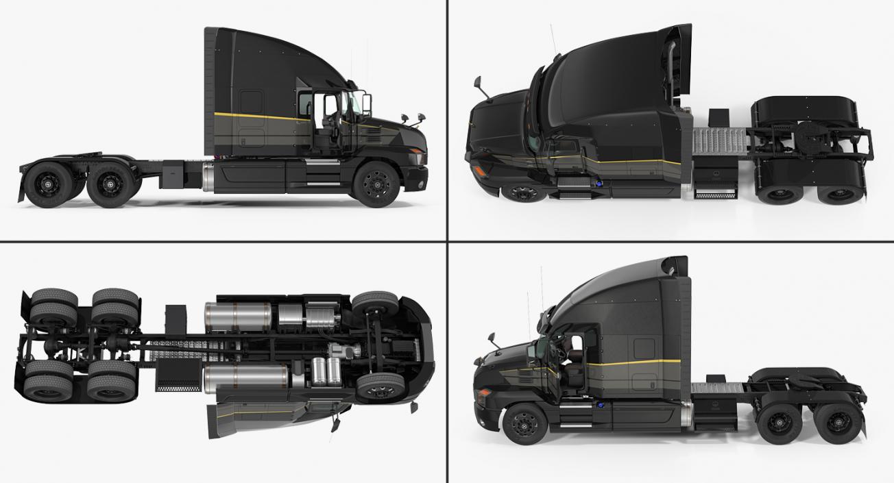 Mack Anthem Truck 2018 Rigged 3D model