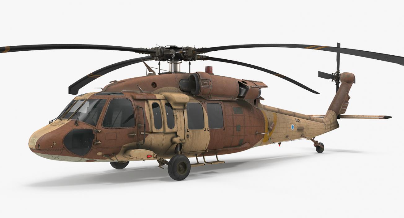 3D model Sikorsky UH-60 Black Hawk Military Israel Utility Helicopter