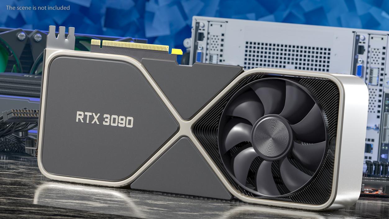 3D model Nvidia GeForce RTX 3090 Founders Edition