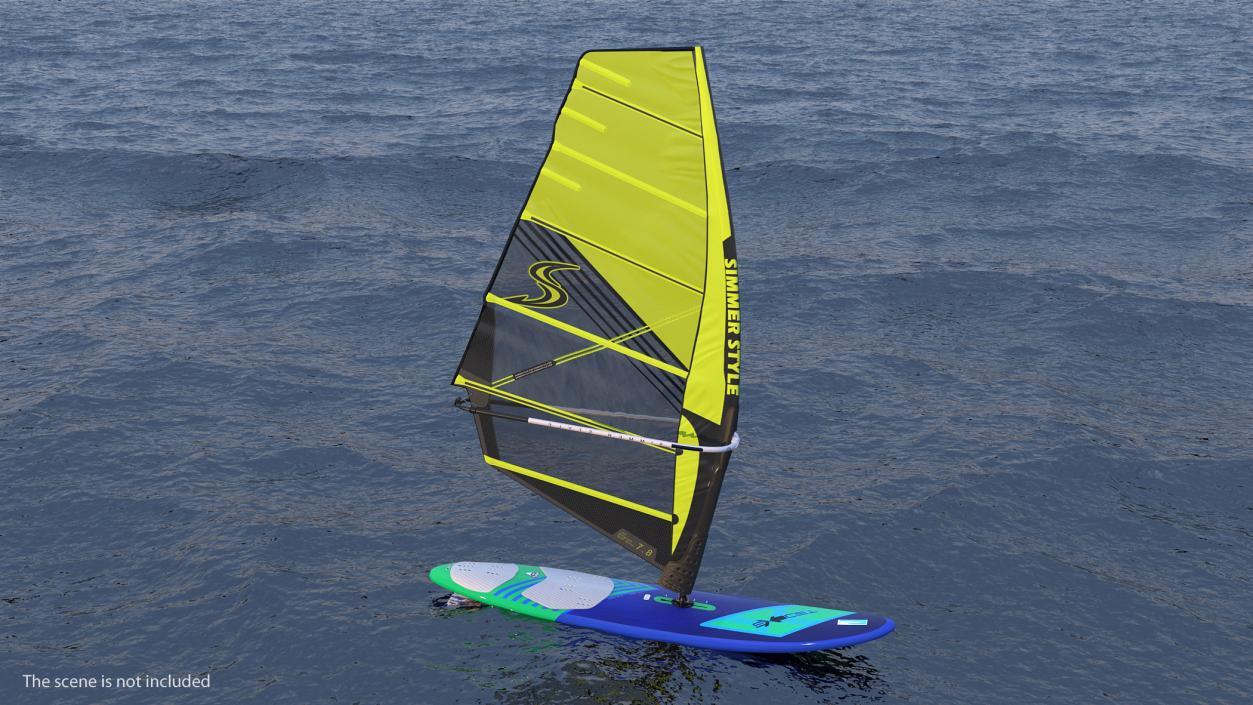 3D Windsurf Boom model