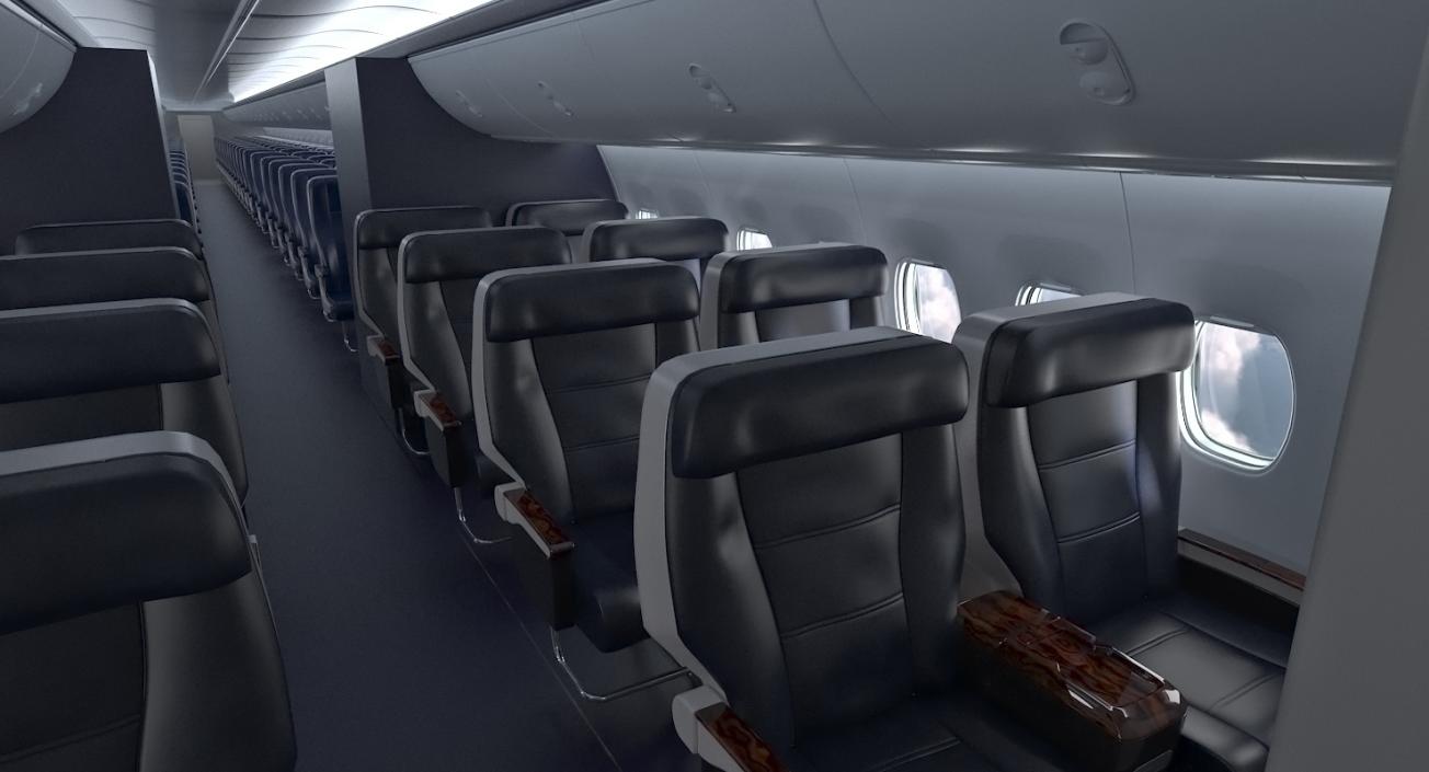 3D Boeing 737-600 with Interior United Airlines Rigged