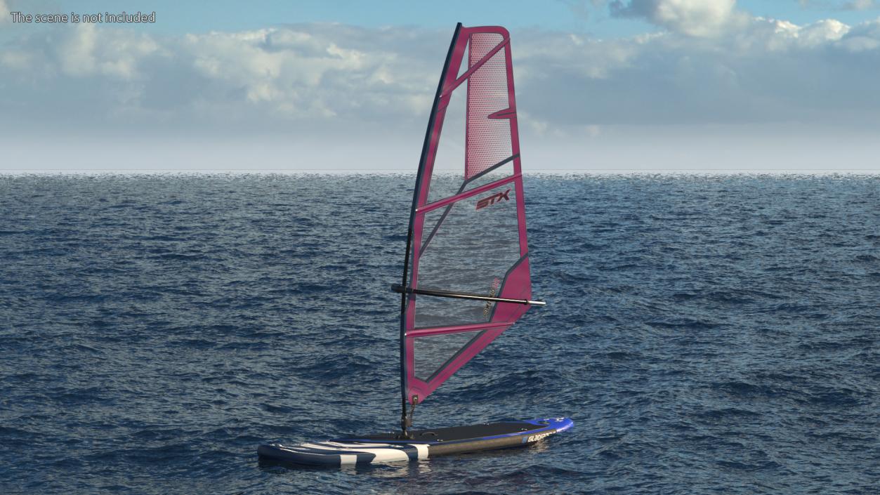 3D Windsurf SUP Gladiator with STX Sail