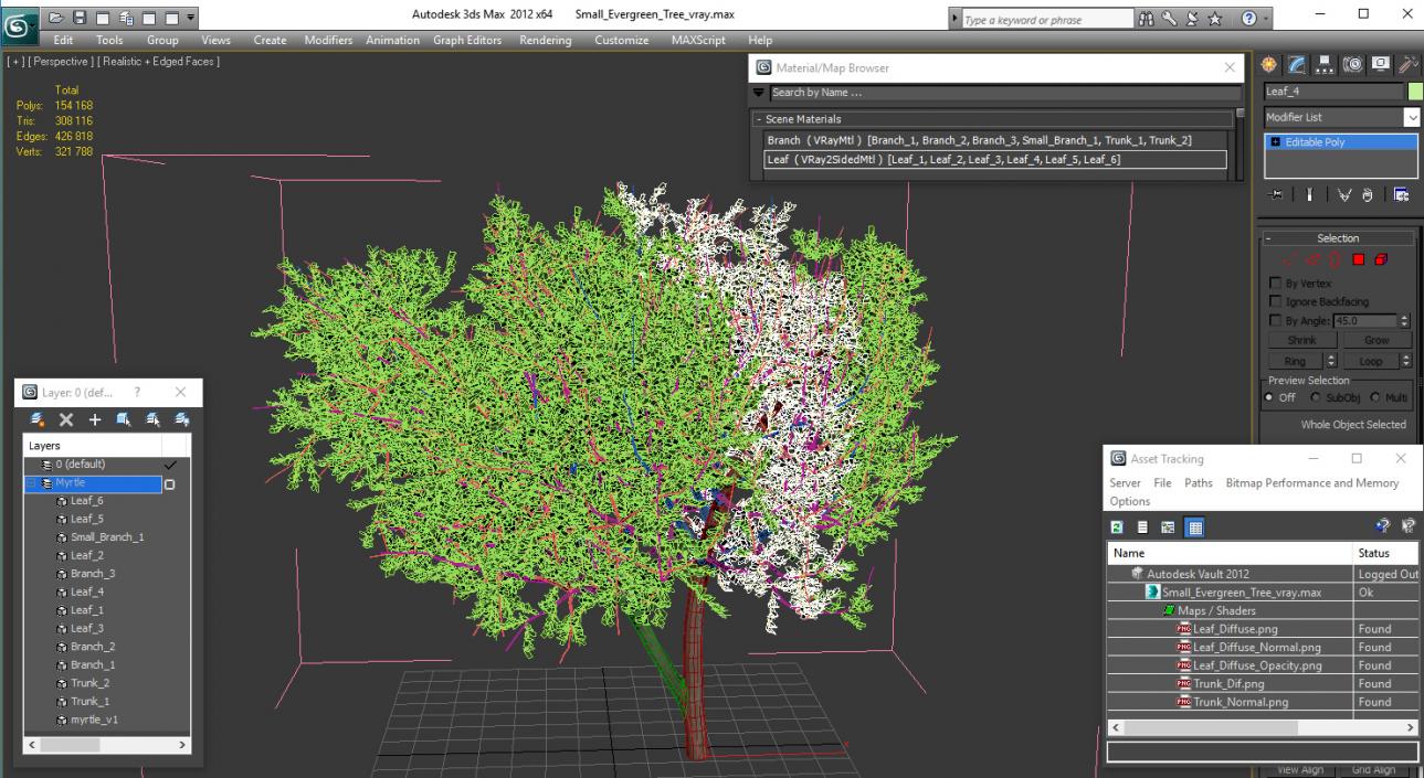 3D model Small Evergreen Tree