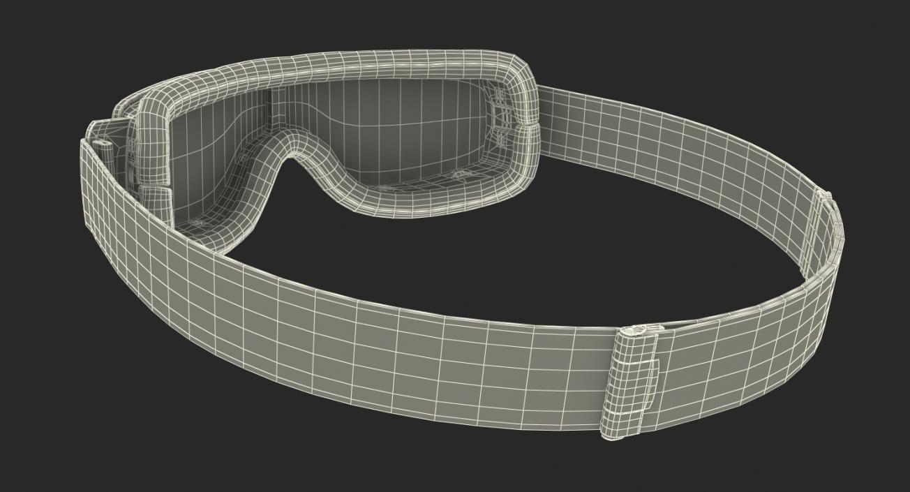 White Pilot Goggles 3D model