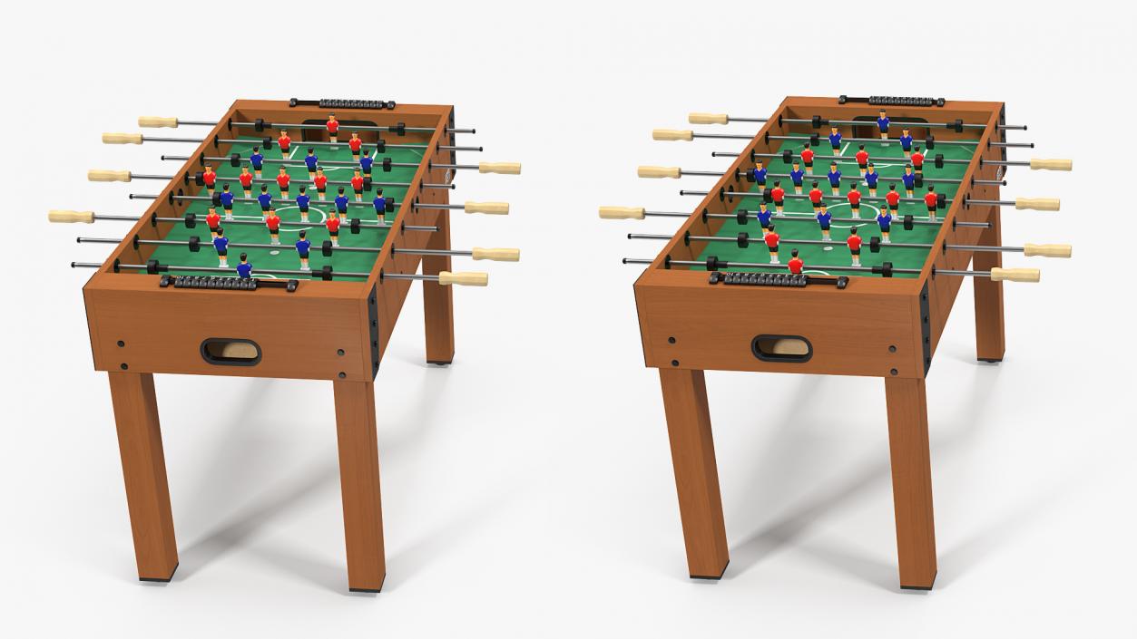 3D Portable Mini Foosball Table model