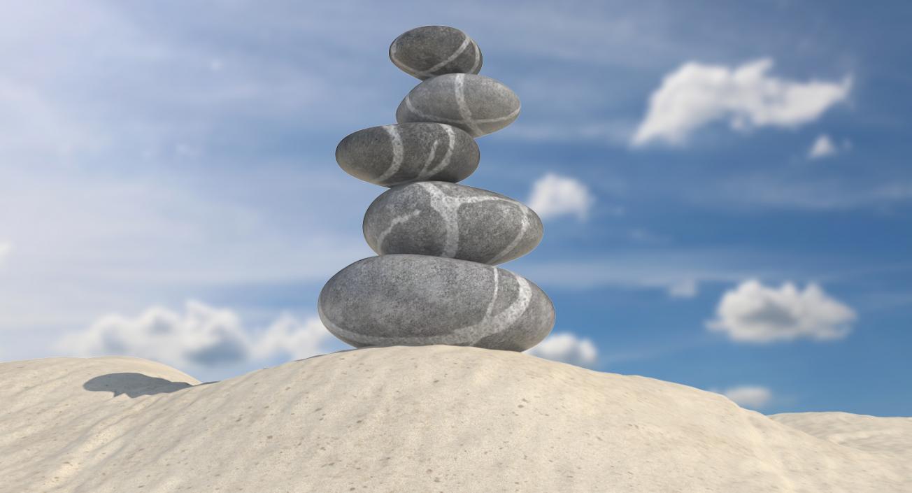 3D model Zen Stones