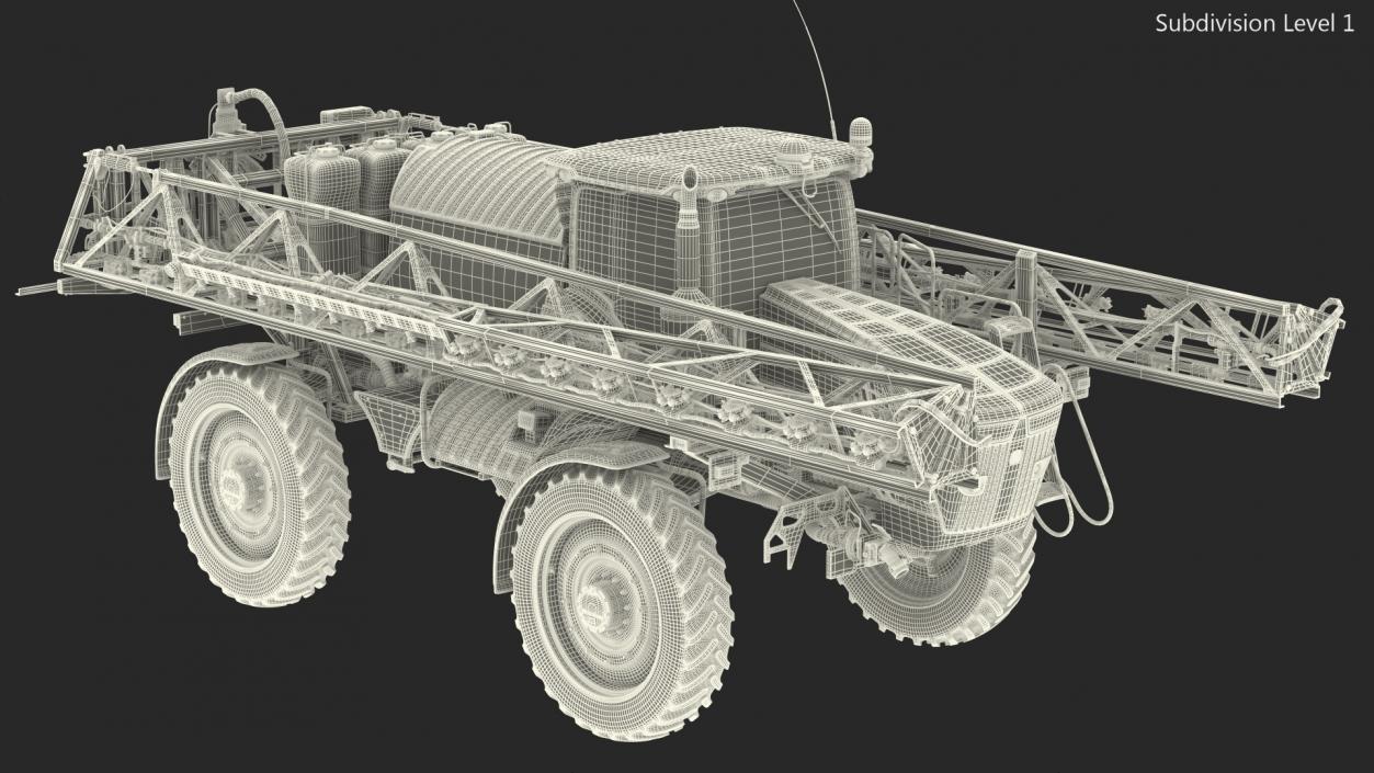 3D Folding Arms Farm Sprayer Generic model