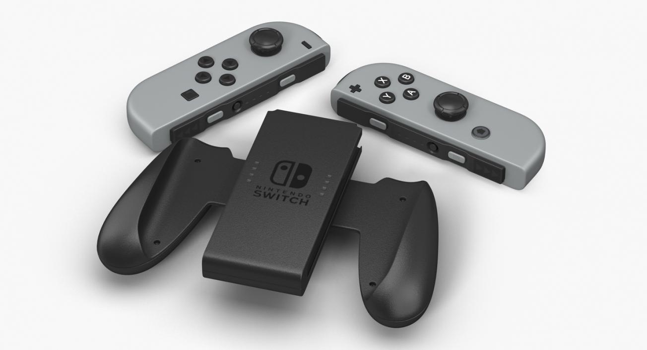Nintendo Switch Joy Con Grip Controller 3D model