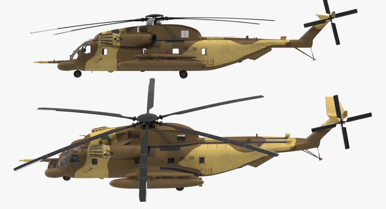 3D Combat Helicopter Sikorsky MH-53 Pave Low