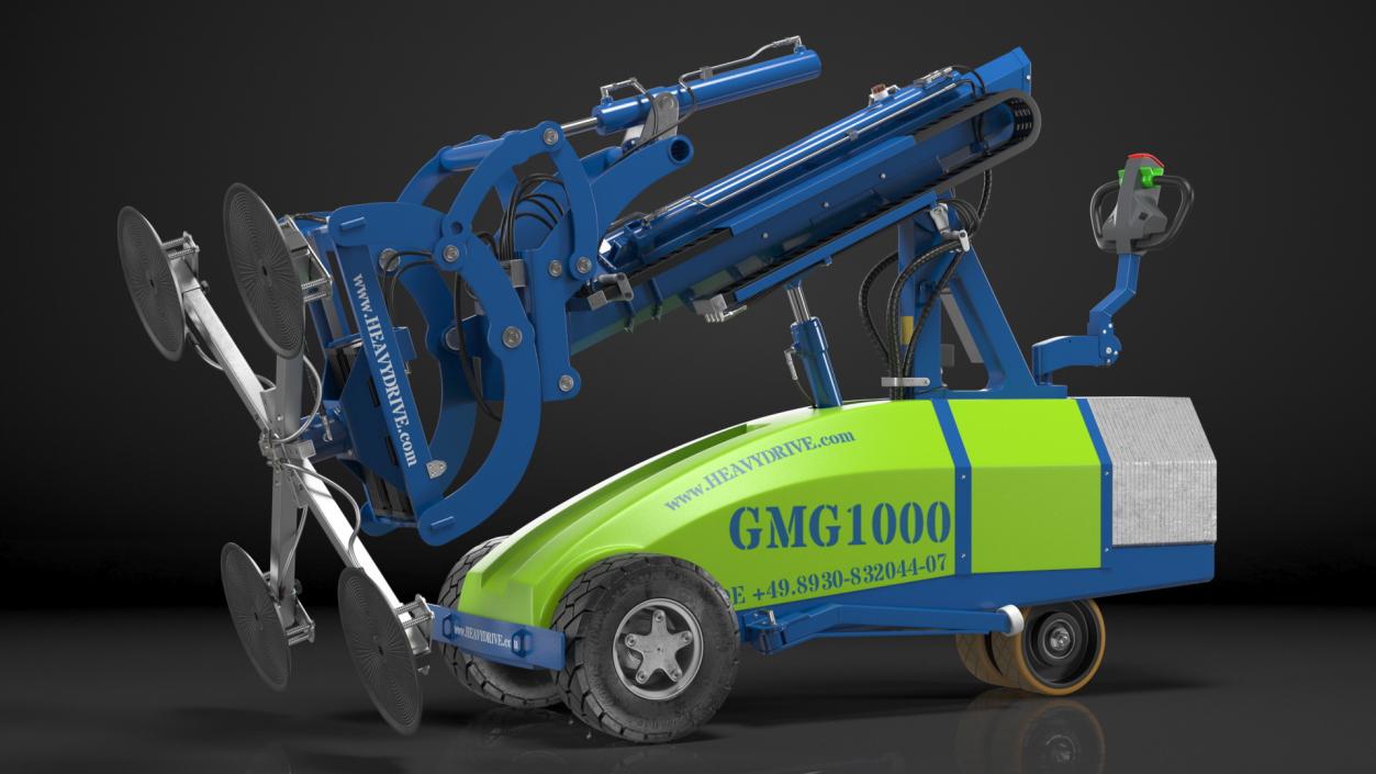 3D GMG 1000 Glass Handling Machine Rigged model