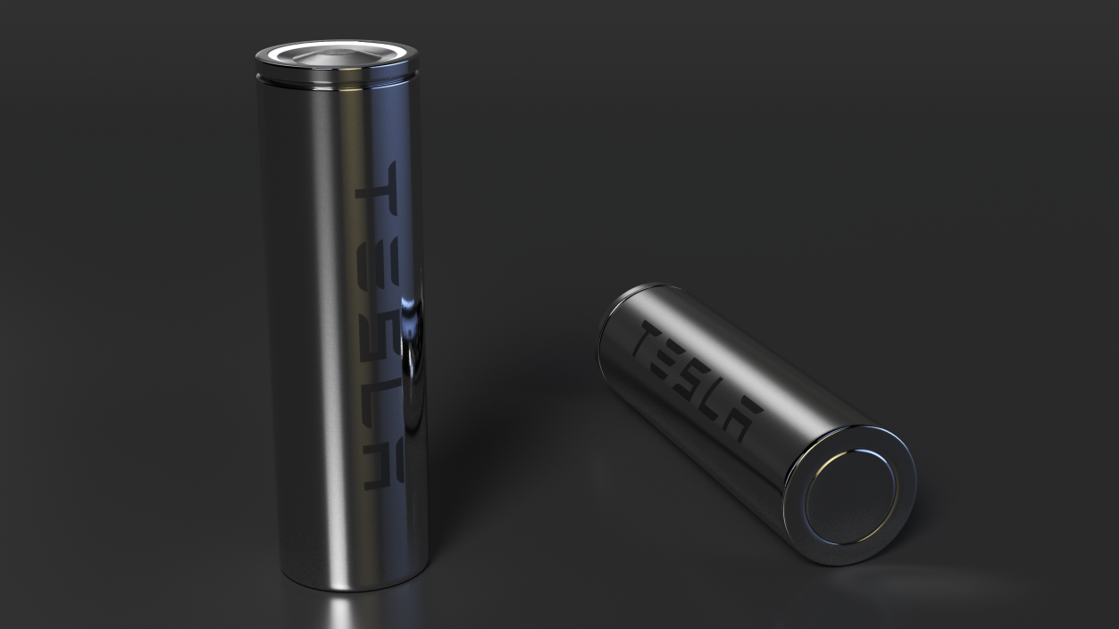 3D Tesla Battery Cell 2170 model