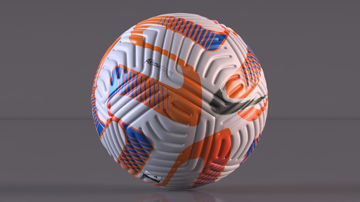 3D model Official Match Ball Nike Flight White Total Orange