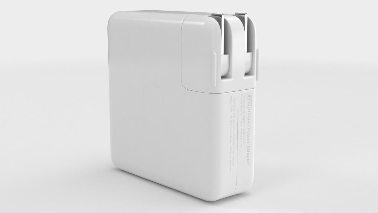 Apple 61W Usb Type C Power Adapter 3D model