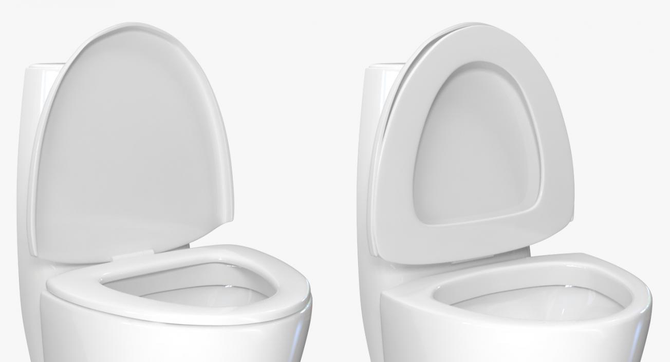 3D model One Piece Wc Toilet And Bidet White