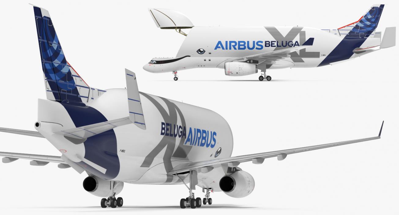 3D Airbus Beluga XL A330 743L Rigged model