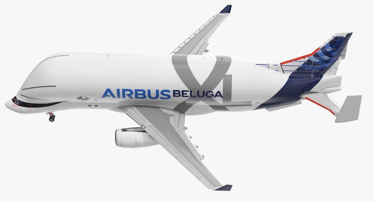 3D Airbus Beluga XL A330 743L Rigged model