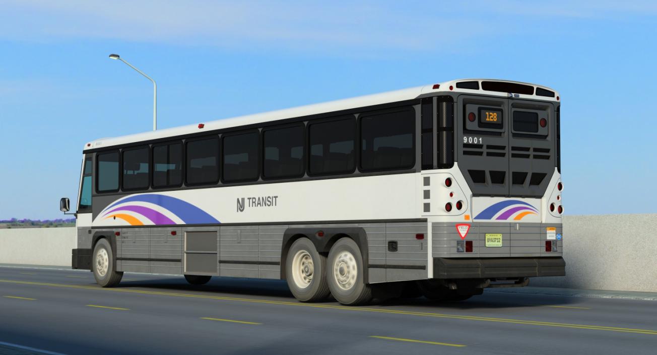 3D model Intercity Bus MCI D4500ct