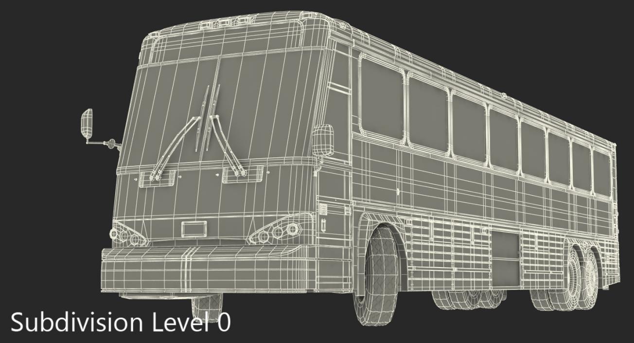 3D model Intercity Bus MCI D4500ct