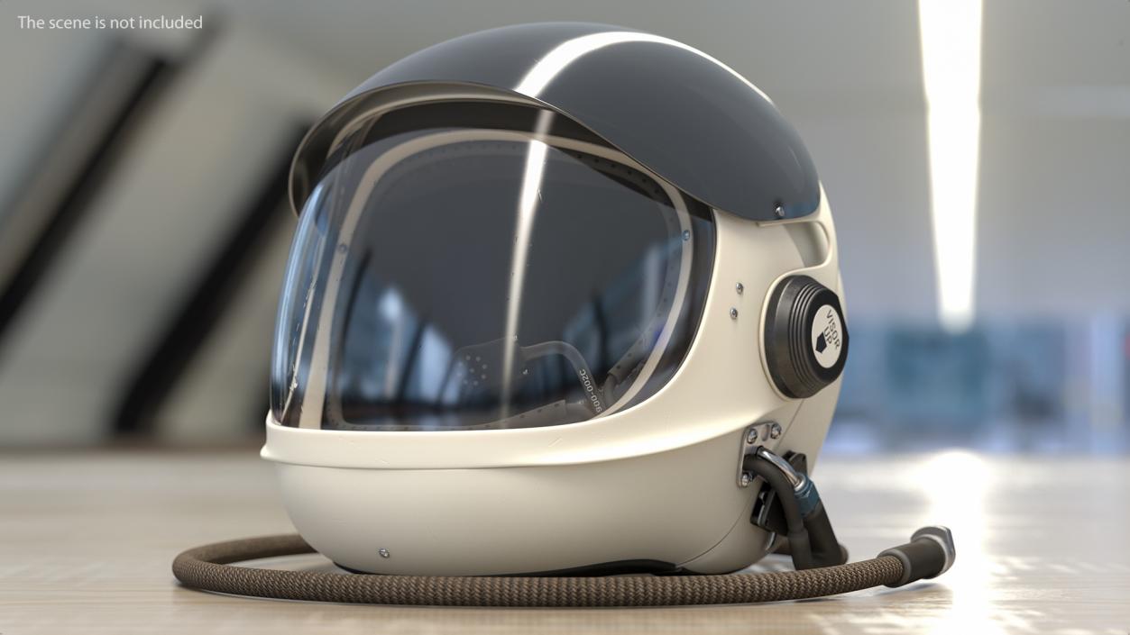 3D model US Navy HGU-20 P Clamshell Flight Helmet