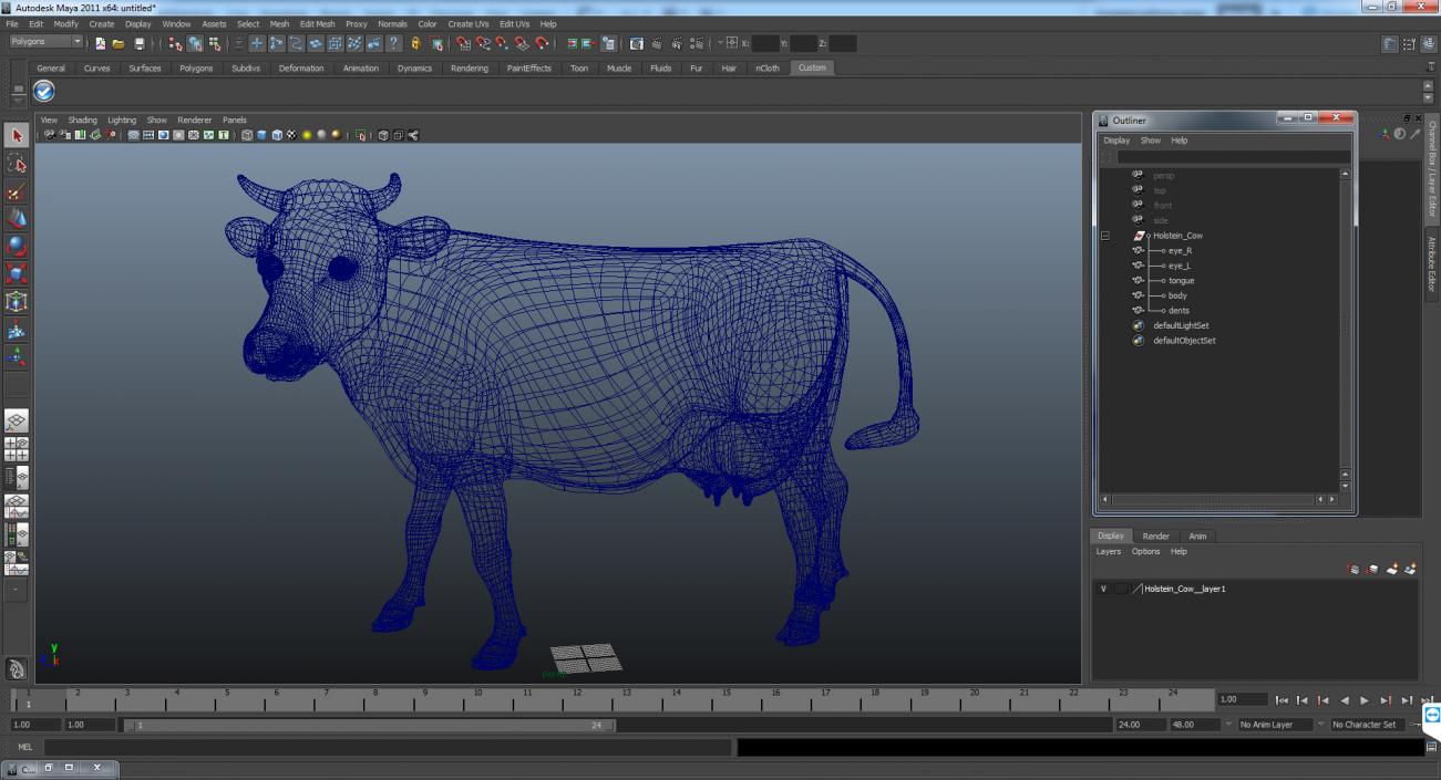 Holstein Cow 3D