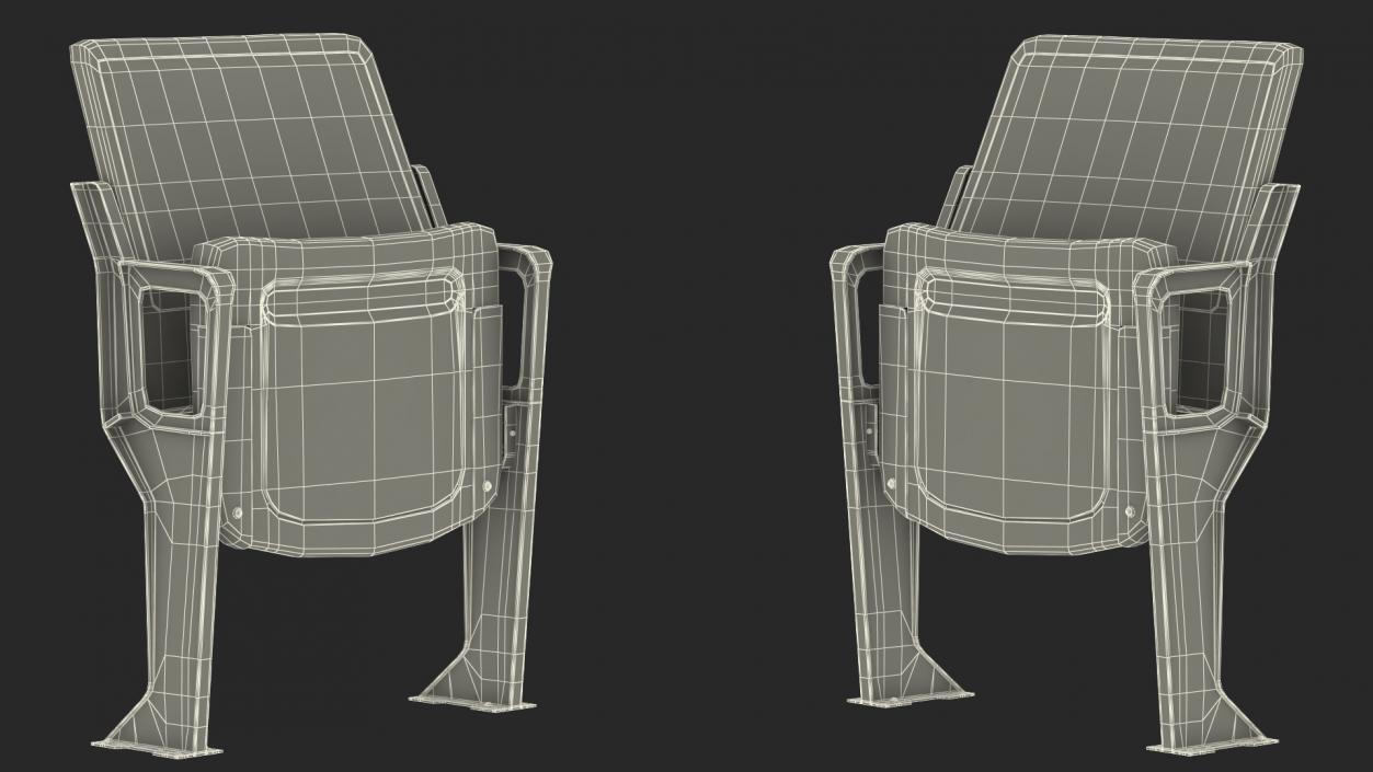 3D model Plastic Stadium Seat