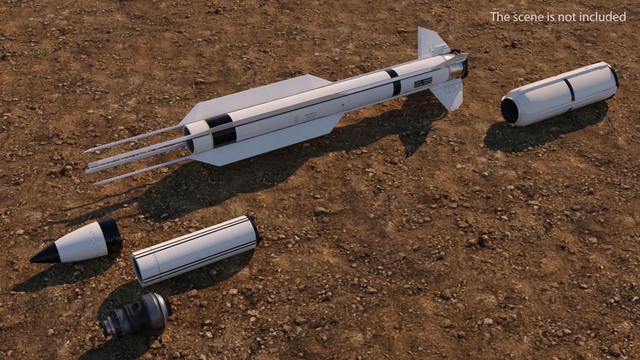 Anti Air Warfare Missile SM6 Set 3D