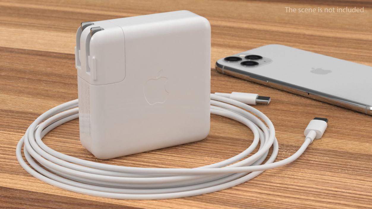 3D Apple 61W Type C Power Adapter with Cable